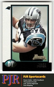 Jason Peter 1998 Bowman #18 Carolina Panthers Rookie - Picture 1 of 2