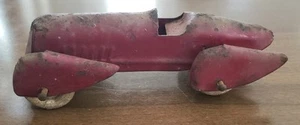 1930'S WYANDOTTE PRESSED STEEL RED BOAT TAIL RACE CAR *ALL ORIGINAL & COMPLETE  - Picture 1 of 14