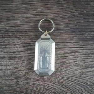 Vintage True Silver Plate Beltogram Belt Fob 1.5" - Picture 1 of 5