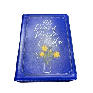 365 Tage Gebet für das Leben Andachtsbuch mit Reißverschluss blau Kunstlederbezug - Bild 1 von 9