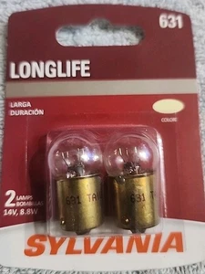 Sylvania Longlife 631 14V, 8.8W NoS 2 Bulbs - Picture 1 of 2