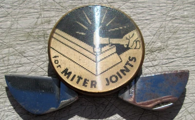 Navaja de Bolsillo Publicidad Lenticular 1-1/2" Mitre Articulación Clavos 2 Carey? Cuchillas Foto 1 de 4