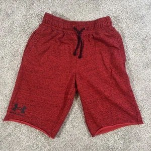 Under Armour pantaloncino uomo rosso palestra S/M misto cotone - Foto 1 di 8