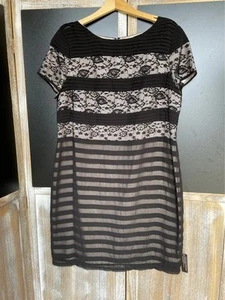 Debut Dress dress Size 18 Black Lace shift formal party knee length - Picture 1 of 10