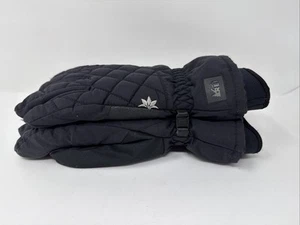 Rei Black Womans M Winter Snow Gloves - Picture 1 of 5