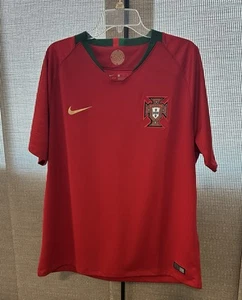 Nike 2018-19 Portugal WC Home Stadium Jersey Size XL Gym Red 893877 688 - Picture 1 of 11
