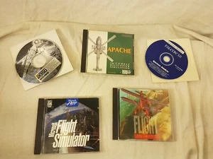 Lot of 5 FLYING GAMES PC CDROM 90s Plane Jet War Computer - Bild 1 von 9