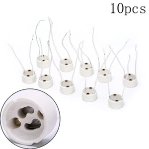 10X LED strip GU10 socket for halogen ceramic light bulb wire connector hol- SFG - Picture 1 of 7