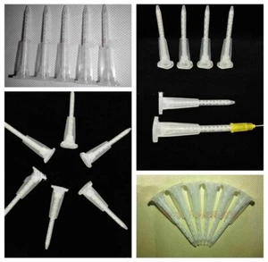 100pcs Epoxy Resin Mixing Nozzle Adhesive Gun Mixer AB Glue Acrylic Mix Tip - Picture 1 of 4