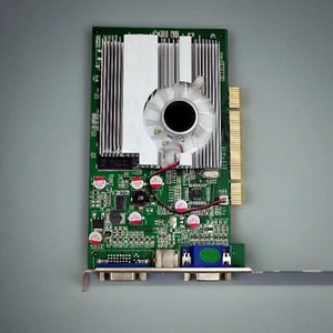 NEW Dual VGA GeForce FX 5500 FX5500 256 MB PCI 3D Video Card Graphics 2048x153mt - Picture 1 of 9