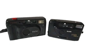 2 Cameras Kodak Star 300 & Vivitar PS135 plus carry case. Not tested old, parts - Picture 1 of 17