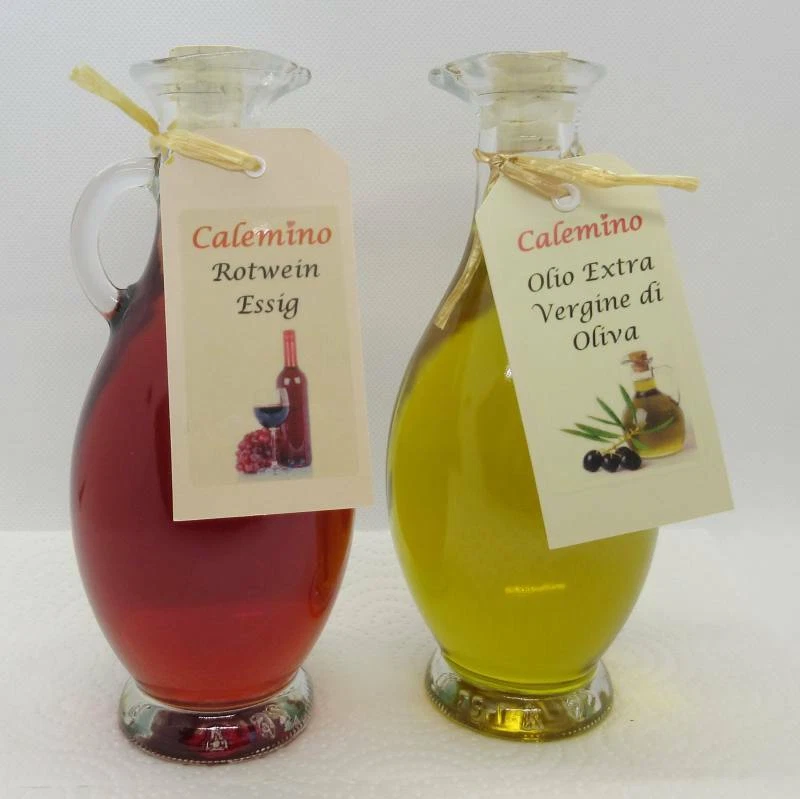 Vinegar and Oil Set with Red Wine Vinegar and Extra Virgin Olive Oil 2 x 250ml . - Image 1 of 1