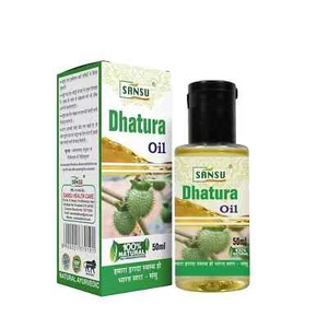 SANSU Dhatura Oil 100% Pure Herbal Oil 50ml (Pack of 2) Free Shipping World Wide - Picture 1 of 3