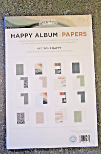 Creative Memories Happy Album Papers -16 sheets- Scrapbook Paper Kit NEW 2019