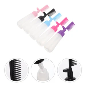 5 Pcs Hair Dye Shampoo Bottle Comb Coloring Tools Applicator Travel - Picture 1 of 12