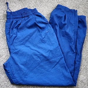 VTG 90s Men Nike lightweight nylon navy athletic windbreaker track pants XXL - Picture 1 of 13