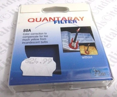 72mm Japan Made 80A 80-A Light Balancing Blue Glass Lens Filter 72 mm Quantaray - Image 1 of 3