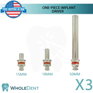 3x Driver hexagonal para adaptador de una pieza Im plant herramienta de inserción dental instrumento - Imagen 1 de 5