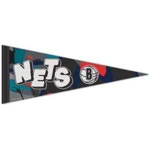 BROOKLYN NETS 2023 CITY EDITION ROLL UP PREMIUM FELT PENNANT 12"x30" WINCRAFT - Picture 1 of 1