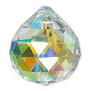 Asfour 30% Leaded AB Crystal 23x20mm Disco Ball Bead Teardrop Prism Suncatcher - Picture 1 of 1