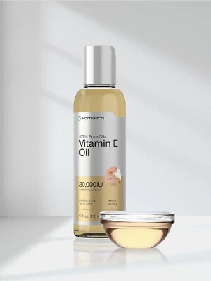Horbäach Vitamin E Oil For Skin 30,000 IU | 4 fl oz | 100% Pure Oils |... - Image 1 of 4