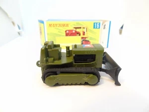 Matchbox 16d Case Bulldozer, Twin Pack Issue, Black base, box printed by Bowater - Imagen 1 de 5