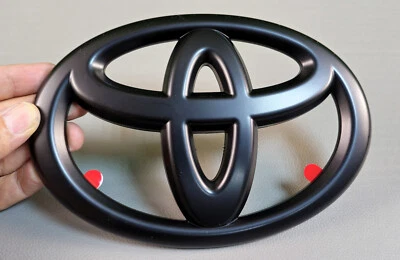 Подходит для 2022-2025 Toyota Tundra передняя решетка эмблема накладной значок матовый черный - Изображение 1 из 4