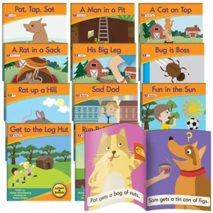 12 Decodable Readers Phase 2 - Letter Sound FICTION Books by Junior Learning Jun - Picture 1 of 4