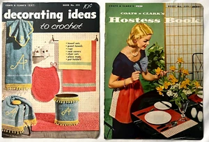 50s Crochet Pattern Books Decorating Ideas Hostess Book Apple Decor Tulip Edging - Picture 1 of 18