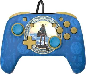 PDP REMATCH WIRED CONTROLLER NINTENDO SWITCH ZELDA BREATH OF THE WILD LICENSED - Imagen 1 de 9