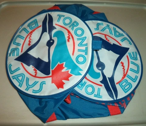 Vintage 90s Promotional Toronto Blue Jays Mr. Submarine Blue Duffel Bag Cover