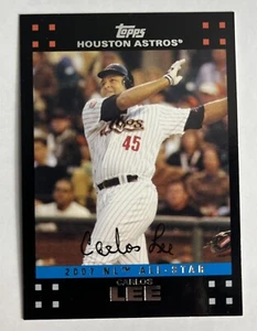 2007 Topps Update NL All Star Carlos Lee Red Back #UH261 - Picture 1 of 2