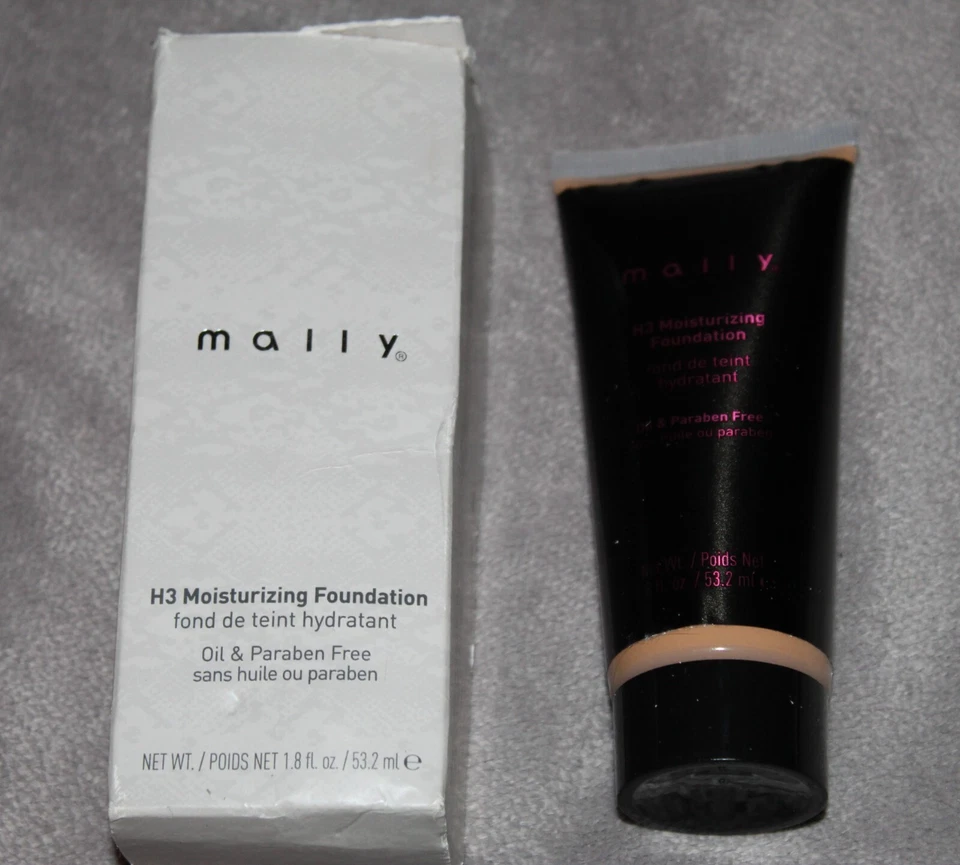 2 Mally H3 Moisturizing Foundation Anti-Aging MEDIUM TAN 1.8 oz full size NEW - Image 1 of 1