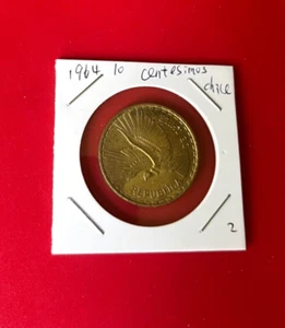 1964 10 CENTESIMOS CHILE COIN - NICE WORLD COIN !!! - Picture 1 of 2