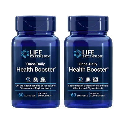 Life Extension refuerzo de salud una vez al día - vitaminas y nutrientes solubles en grasa 60SG Foto 1 de 4