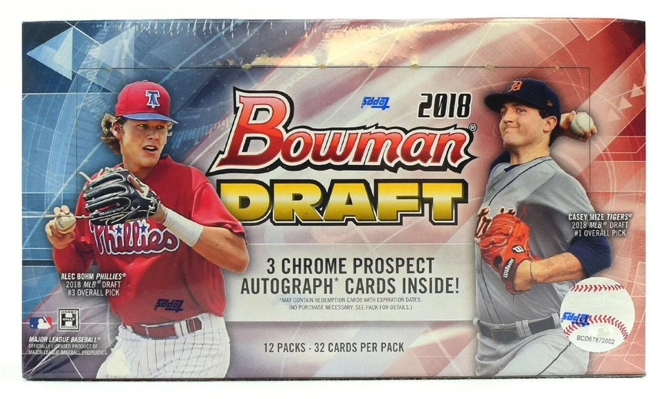 2018 Bowman Draft Baseball Factory Sealed Hobby JUMBO Box - Image 1 of 1