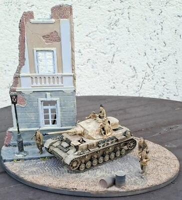 Diorama carro armato tedesco Panzer IV scala 1/35 2ª Guerra mondiale - Immagine 1 di 4