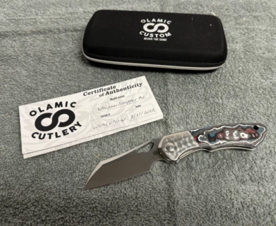 Olamic WhipperSnapper BL Knife - Nebula Fat Carbon Scales, Wharncliffe CTS-XHP - Image 1 of 4