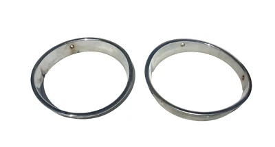 Jeep Wrangler TJ 97-06 OEM Head Light Chrome Trim Bezel Ring Set Right Left - Imagem 1 de 4