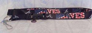 Atlanta Braves Independence Day Lanyard With Keychain and Clip Key/Neck Release - Picture 1 of 3