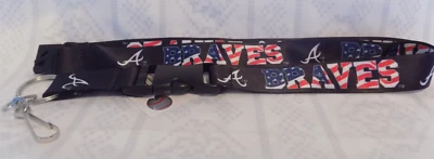Atlanta Braves Independence Day Lanyard With Keychain and Clip Key/Neck Release - Image 1 of 3