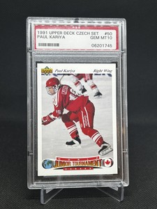 1991 Upper Deck Czech Paul Kariya World Juniors Rookie #50 PSA 10