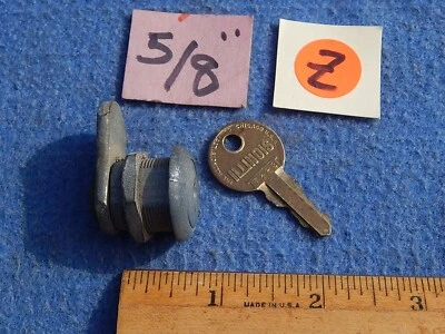 Cerradura y llave de juego arcade años 50 ~ 5/8 pulgadas - llave Illinois F 229 Foto 1 de 4