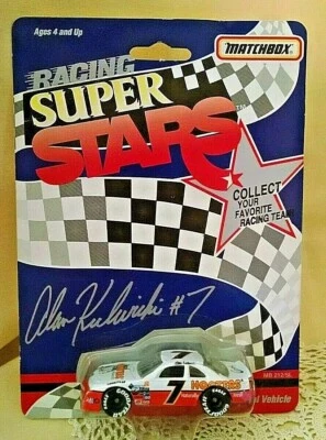 ALAN KULWICKI FORD THUNDERBIRD 1:64 RACING SUPER STARS 1992 MATCHBOX WHITE ROSE. - Image 1 of 4