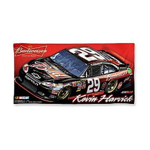 Nascar Kevin Harvick #29 Budweiser 30"x60" Beach Towel Cover