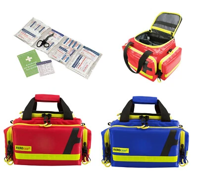 Notfalltasche HUM AEROcase® RBS gefüllt DIN 13164 ROT o. BLAU Kfz Verbandskasten