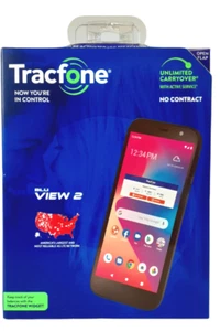 TracFone Blu View 2 4G LTE Prepaid Smartphone - Black - 32GB . - Picture 1 of 7