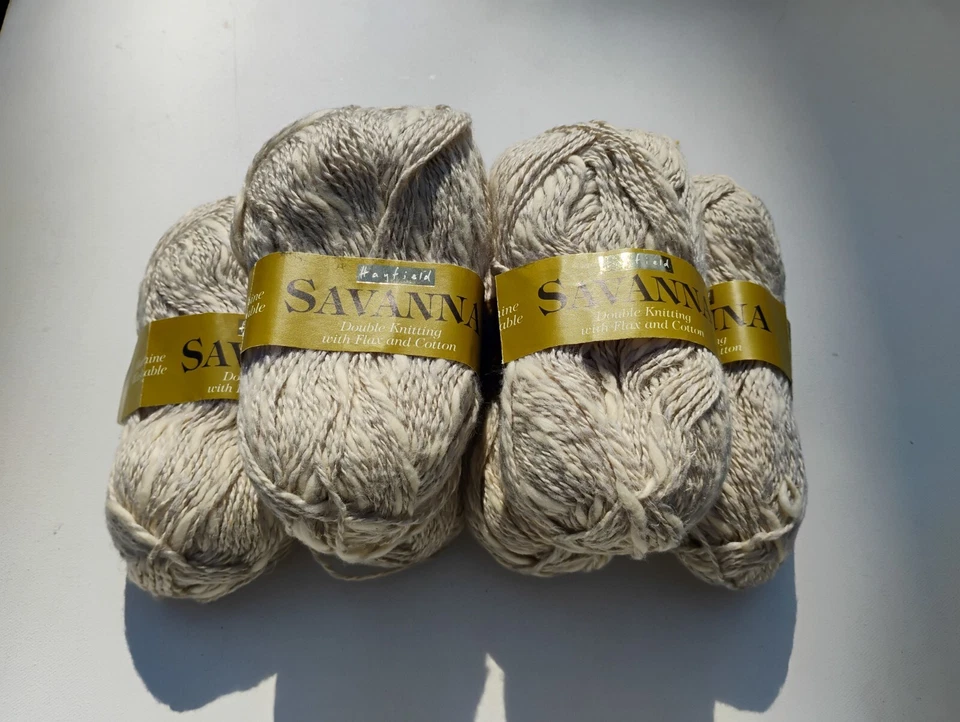 Hayfield 'Savanna' (38% Cotton,25% Linen,37% Acrylic) 122y, Lot of 6, #539 Sand - Image 1 of 1