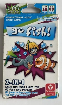 Go Fish & Memory Matching Card Games Educational Kids - Gift Idea - New *Read - Image 1 of 3