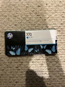 Genuine HP 772 Cyan Ink Cartridge Expired NIB 300ml - CN636A - Picture 1 of 2